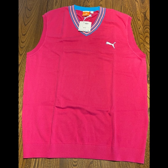 Puma Golf Pink Fusion Tour Issue Vest - Picture 2 of 6